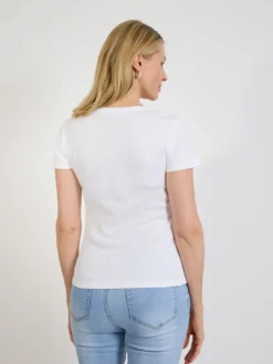 Biały t-shirt damski basic