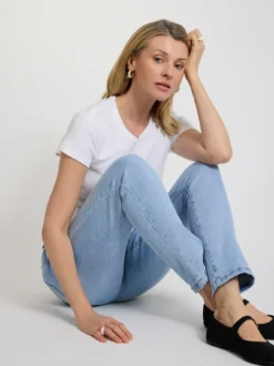 Biały t-shirt damski basic