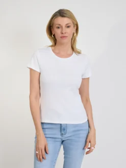 Biały t-shirt damski basic