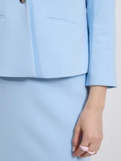 Błękitna spódnica ołówkowa – elegancka spódnica damska