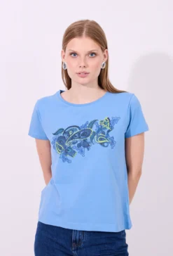 Bluzka z nadrukiem paisley