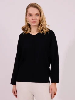Czarny sweter damski