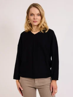 Czarny sweter damski