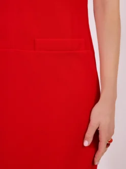 Czerwona sukienka damska ołówkowa