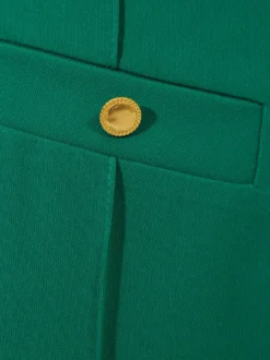 Eleganckie spodnie wide leg w kolorze intensywnej zieleni