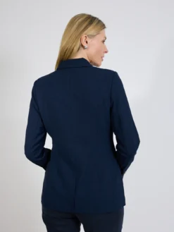 Granatowa marynarka damska dwurzędowa elegancka