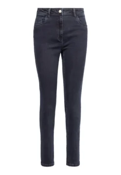Granatowe jeansy slim fit