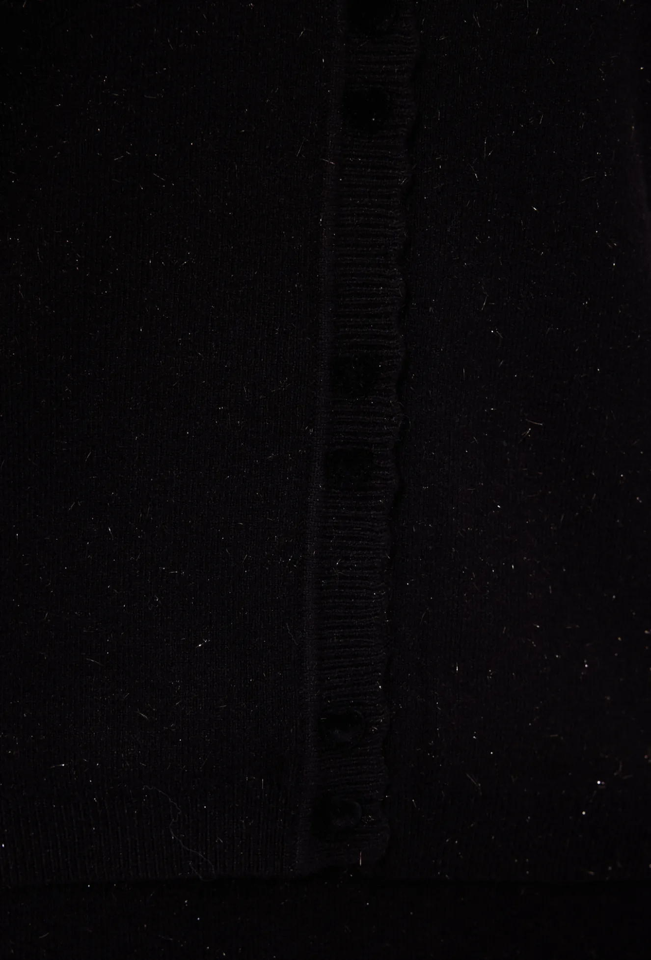 Rozpinany sweter z połyskującą nitką