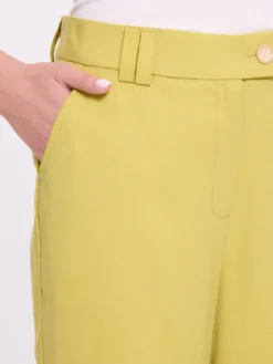 Spodnie damskie eleganckie zielone