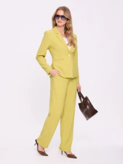 Spodnie damskie eleganckie zielone
