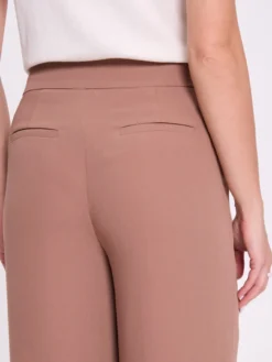 Spodnie damskie szerokie camel