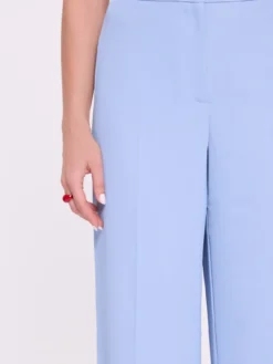 Spodnie damskie wide leg błękitne