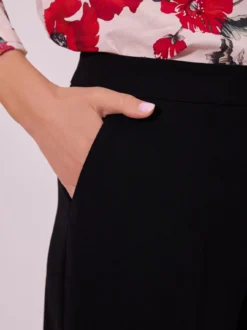 Spodnie eleganckie czarne z szeroką nogawką