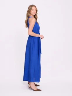 Sukienka maxi z dekoltem halter