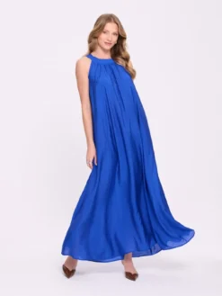 Sukienka maxi z dekoltem halter