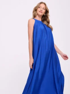 Sukienka maxi z dekoltem halter