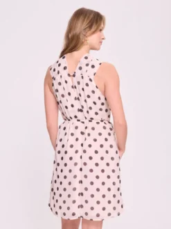 Sukienka typu halter w grochy