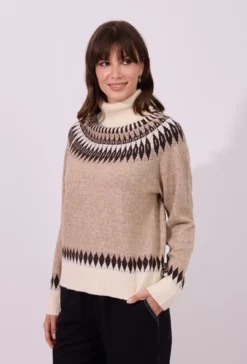 Sweter damski z golfem