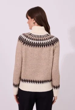 Sweter damski z golfem