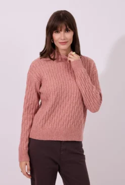 Sweter damski z półgolfem