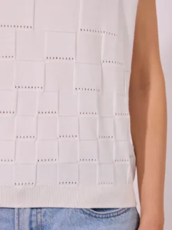 Sweter Oversize w Geometryczny Wzór