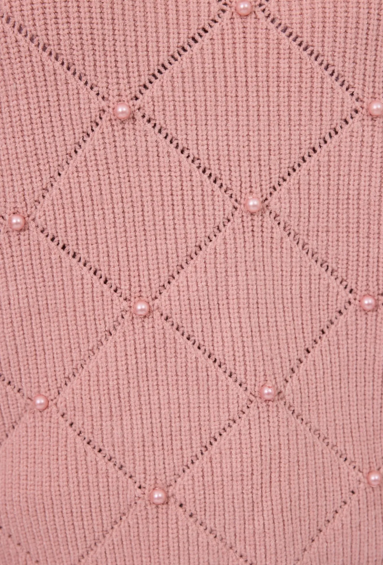 Sweter z biżuteryjnymi perełkami
