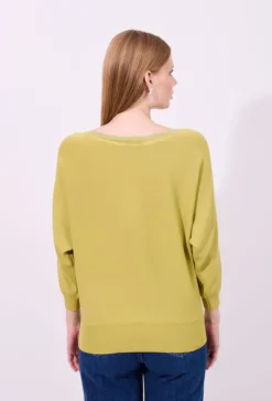 Sweter z dekoltem w serek