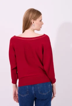Sweter z dekoltem w serek