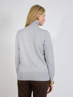 Sweter z golfem damski