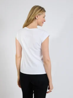 T-shirt damski biały