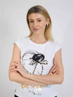 T-shirt damski biały