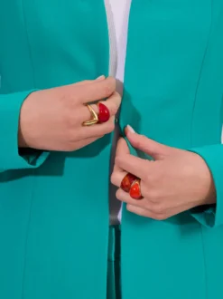 Turkusowa marynarka damska elegancka