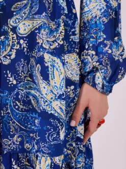 Zwiewna Sukienka Boho z Wiązaniem