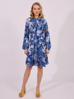 Zwiewna Sukienka Boho z Wiązaniem