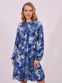 Zwiewna Sukienka Boho z Wiązaniem