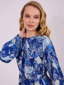 Zwiewna Sukienka Boho z Wiązaniem